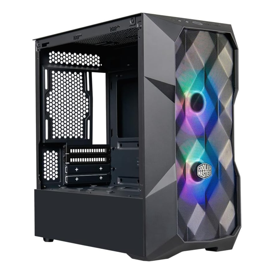 Case Cooler Master TD300 Masterbox Black Mesh Mini Tower Micro ATX 2X120MM