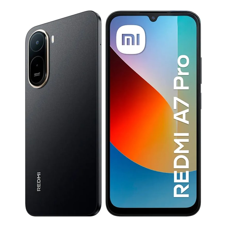 Celular Xiaomi Redmi A7 Pro 4GB RAM 128GB Alm 6.9 pulg. 13MP Principal 8MP Frontal Negro