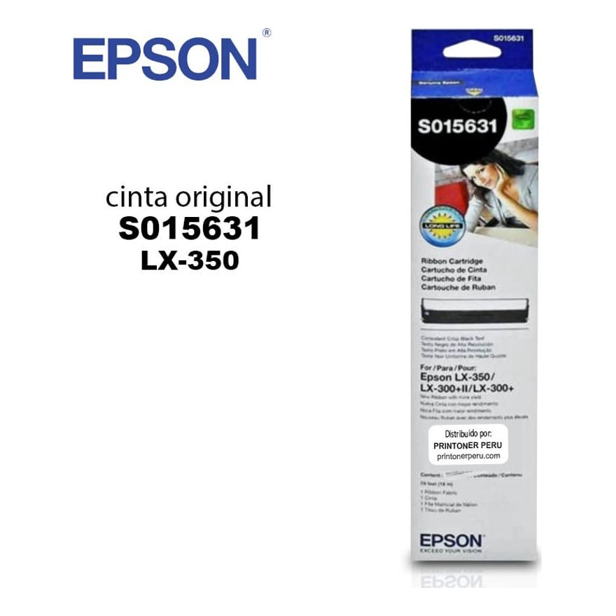 Cinta Epson S015631 Negro LX-350