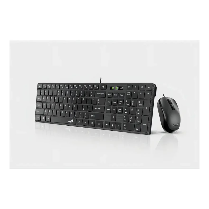 Combo Genius Teclado y Mouse Slimstar C126 USB Negro