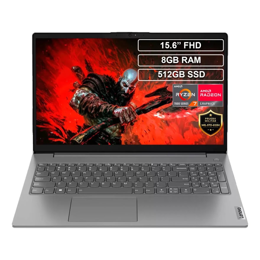 Laptop Lenovo V15 G4 Abp Ryzen 7 7730U 8GB DDR4/256GB 15.6 pulg. FHD IG LVO (83CR001LECW)