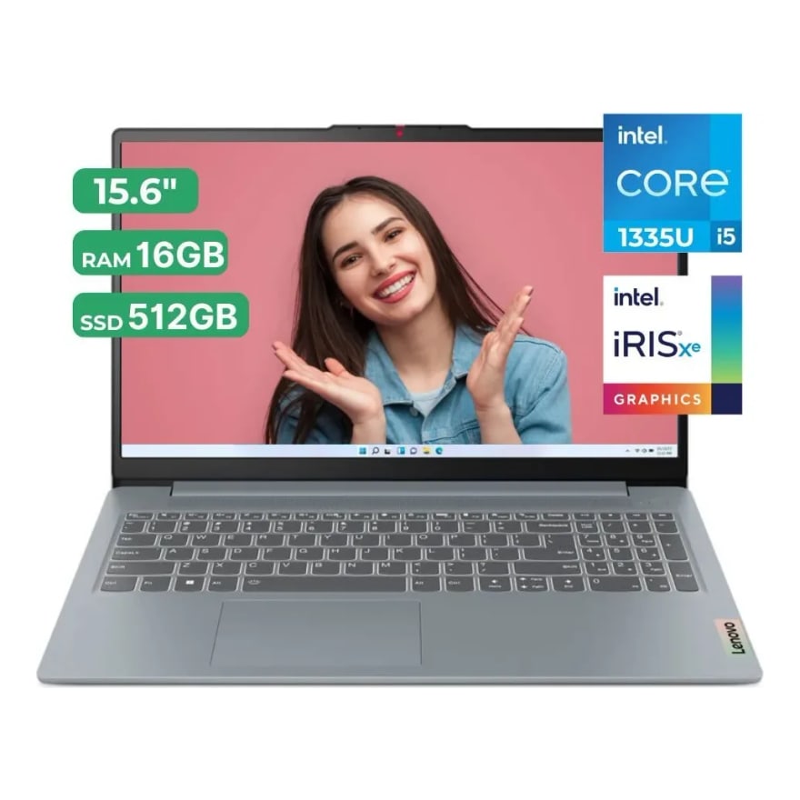 Laptop Lenovo IdeaPad Slim 3 15IRU8 Core I5 1335U 16GB/256GB 15.6 FHD Arctic Grey