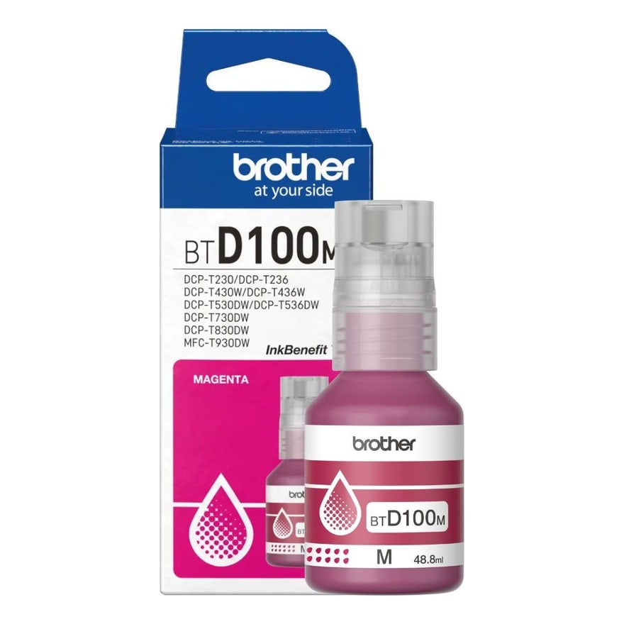 Tinta Brother Magenta T930DW T830DW T730DW T530DW T430W 5000 p├íg. BTD100M