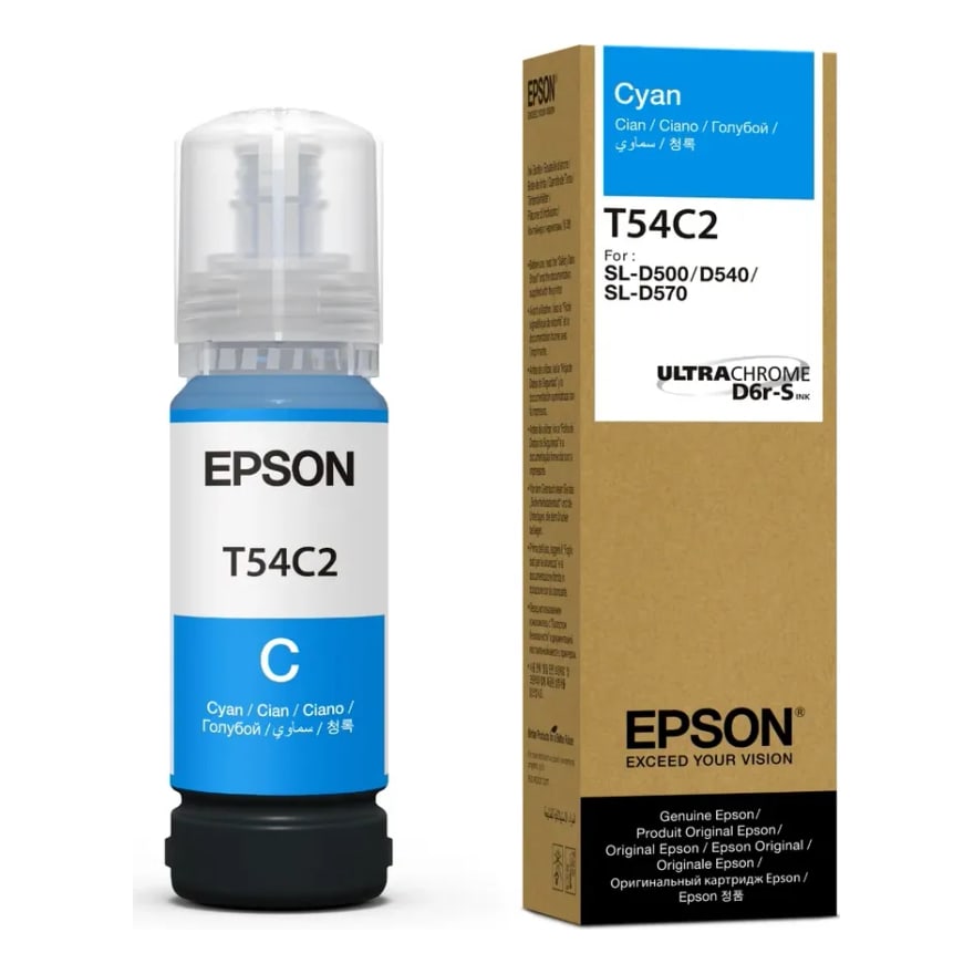 Tinta Epson T54C Cyan Ultrachome D6R-S SL-D570 70ml T54C220