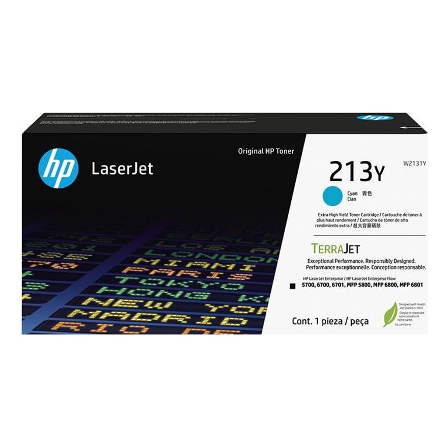 T├│ner HP 213Y Cyan Rendimiento Superior LaserJet 5700