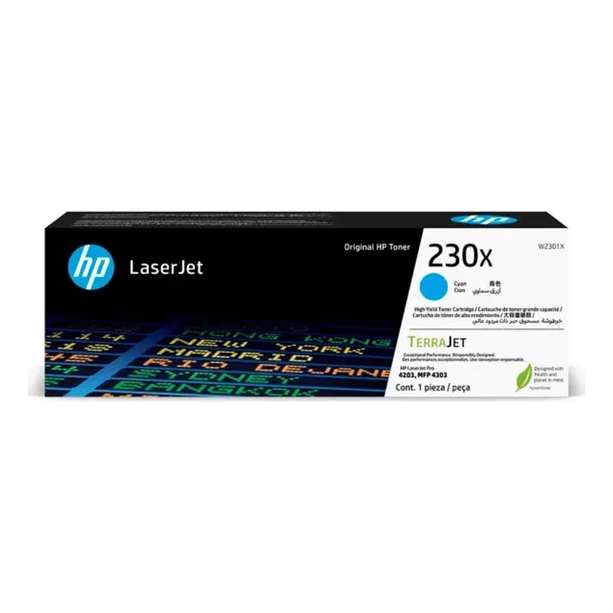 T├│ner HP 230X Cyan LaserJet 4203/4303 5500 p├íg. W2301X