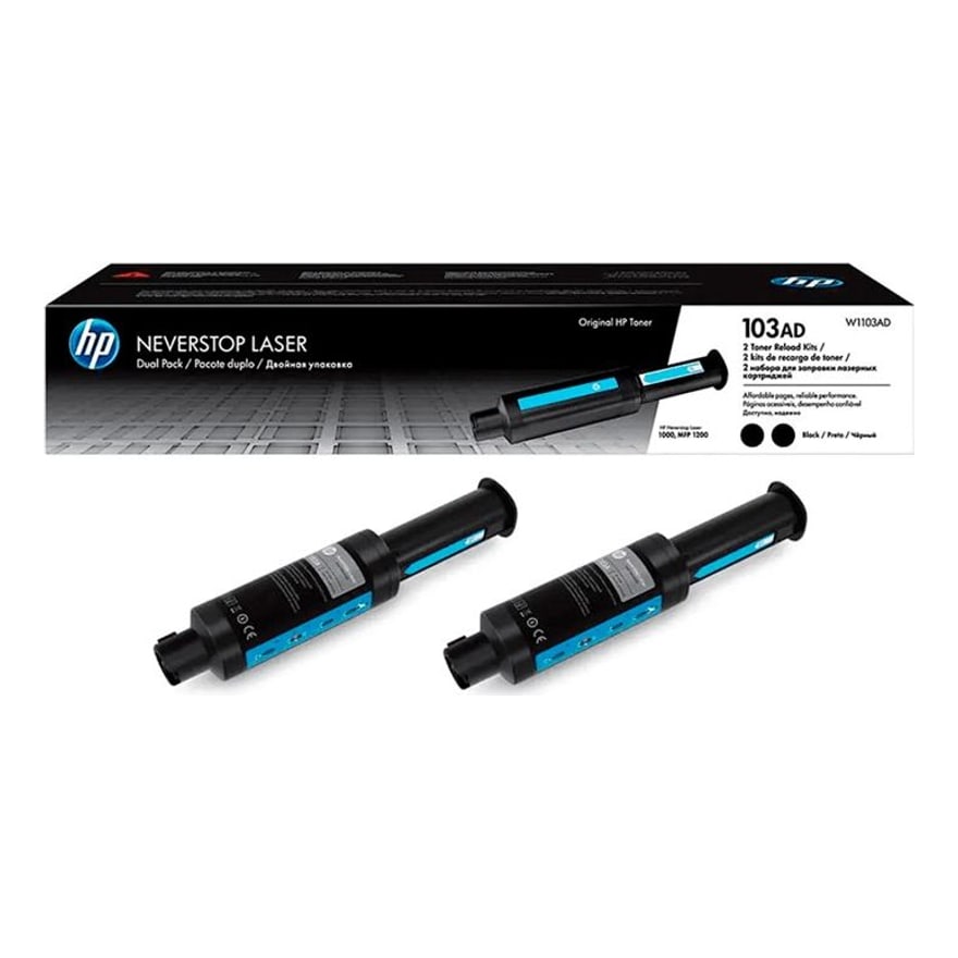 T├│ner HP KIT de Recarga de Original HP Laser 103AD Negro W1103AD 2500X2 p├íg.