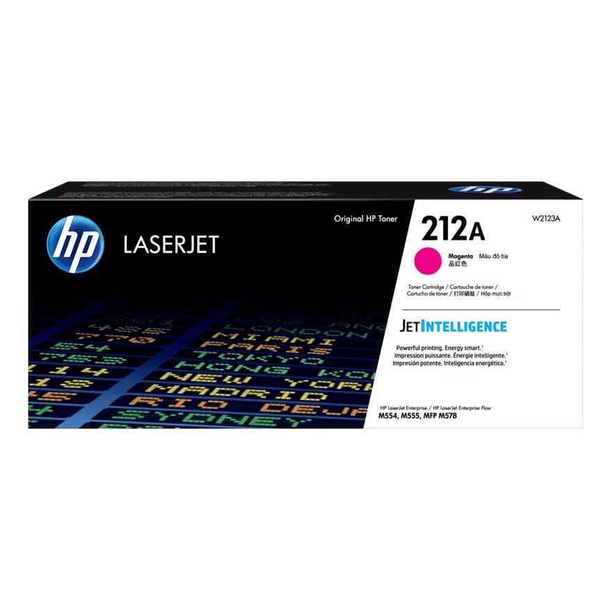 T├│ner HP 212A Magenta 5500 M578DN W2123A