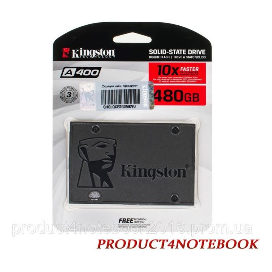 Disco Kingston SSD 2.5 SATA A400 480GB Tlc Nand Standalone Drive Read 500MB