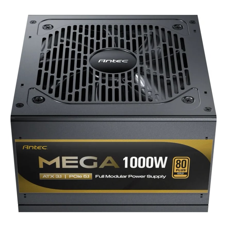 Fuente de poder Antec Mega 1000W 80 Plus Gold ATX 3.1 PCIE 5.1 Full Modular