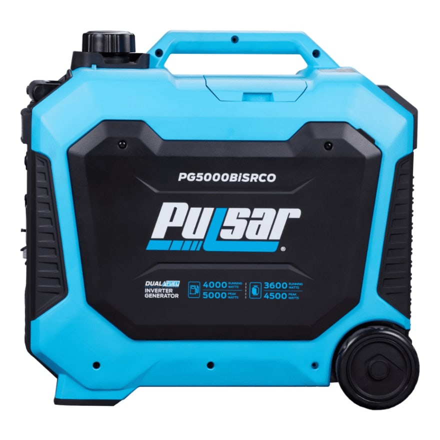 Generador Pulsar Inverter Port├ítil PG5000BISRCO Dual Fuel 5000W Retroceso
