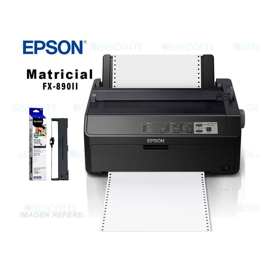 Impresora Epson FX-890II Matricial 9 Pines 80 Columnas Paralela USB C11CF37201