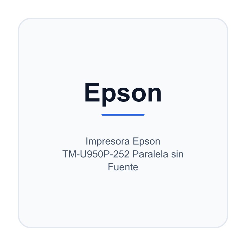Impresora Epson TM-U950P-252 Paralela sin Fuente