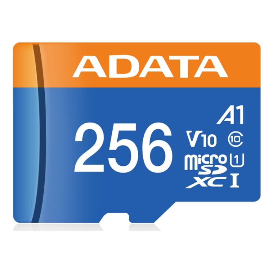 Tarjeta Micro ADATA SDXC 256GB con Adaptador, Uhs-i Class 10, V10, A1 (lectura 100MB