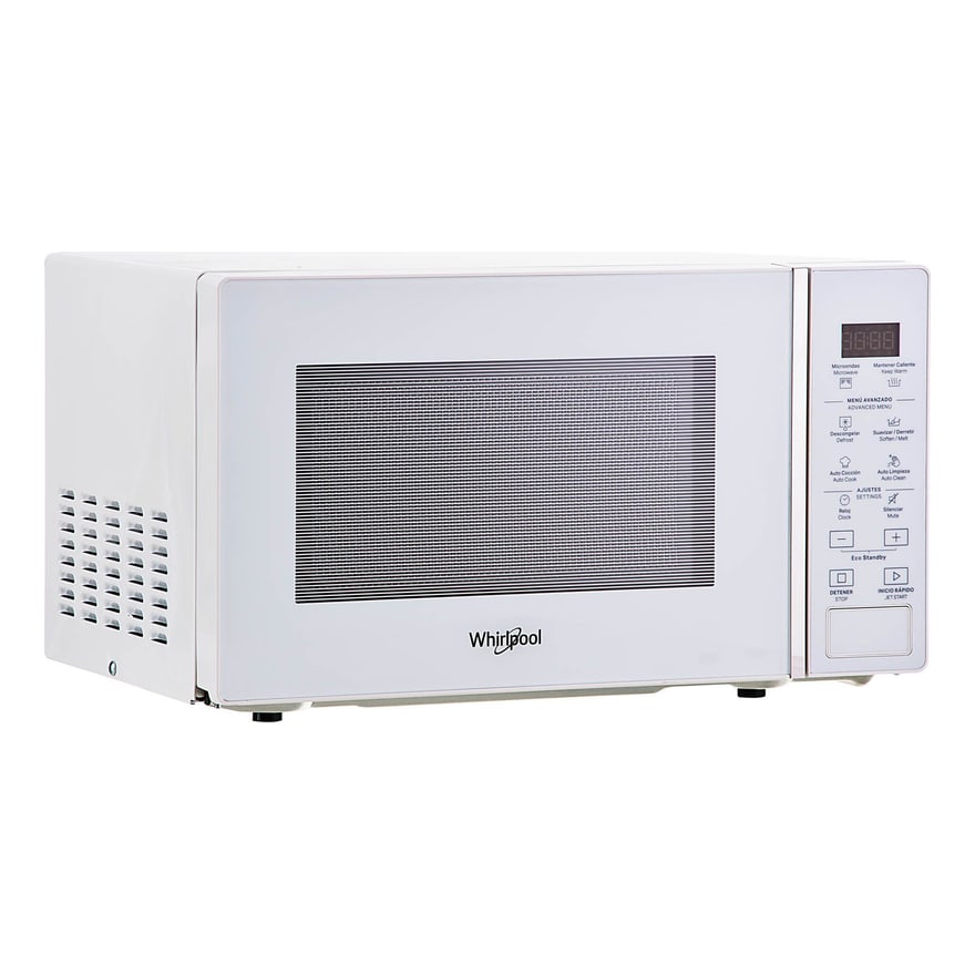 Microondas Whirlpool WM1807W 20 Litros Control Digital 5 Niveles 700W Blanco