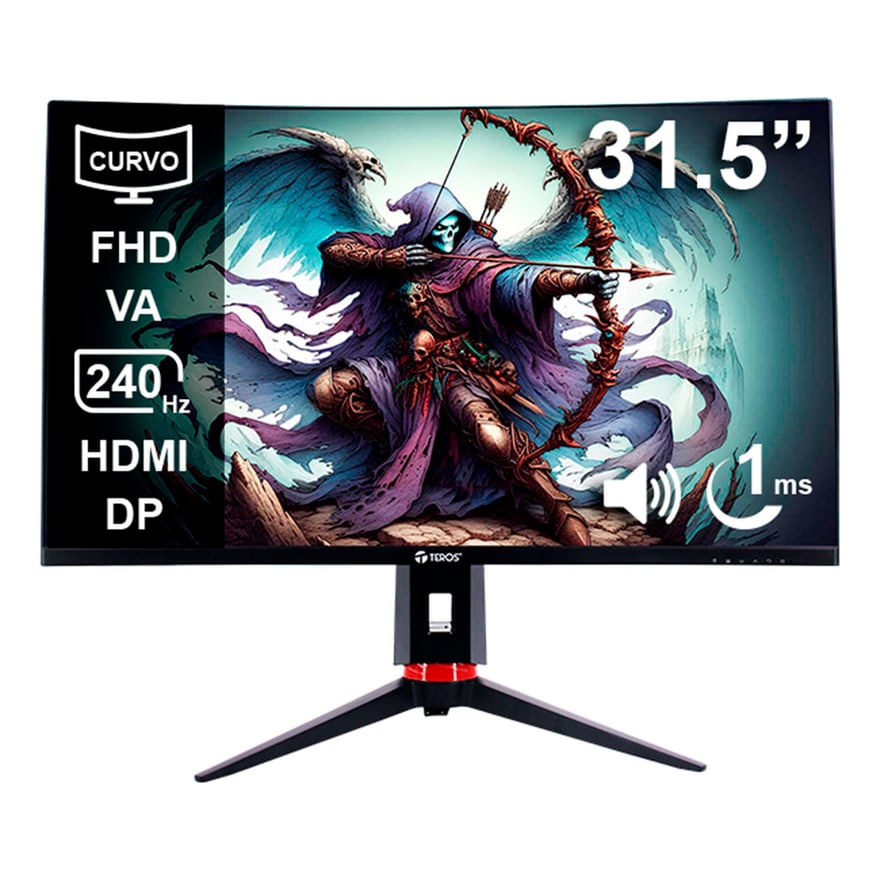 Monitor Teros Gaming TE-3219G Curvo 331.5 FHD VA 1920X1080 240Hz 1MS Audio Out
