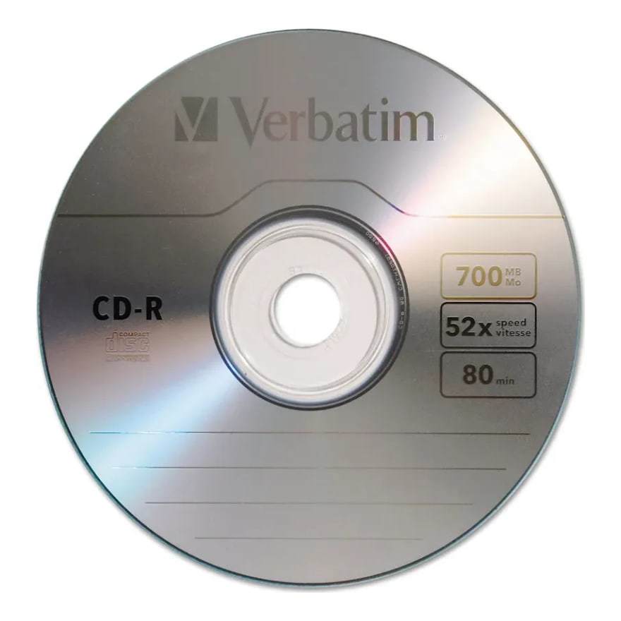 Disco ├│ptico Verbatim 94554 Cd-r 80MIN 700MB 52X Torre 100 Unds.