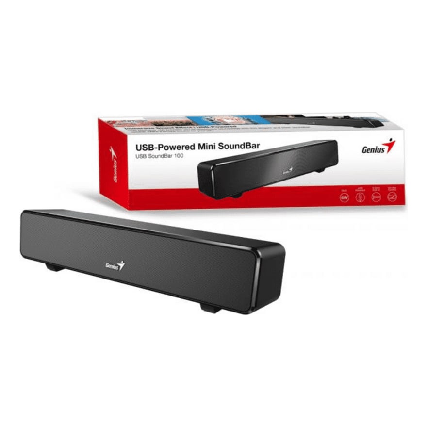 Parlante Genius Soundbar 100 USB Negro