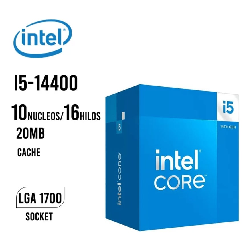 Procesador Intel I5-14400 2.49GHz 6 Cores LGA1700