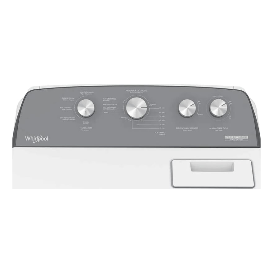 Secadora Whirlpool a Gas 7MWGD2040JM 21kg Carga Frontal Dry Xpert Blanca