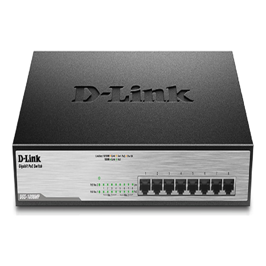 Switch D-Link 8 Puertos Gigabit Unmanaged Switch With 8 POE Ports 140W