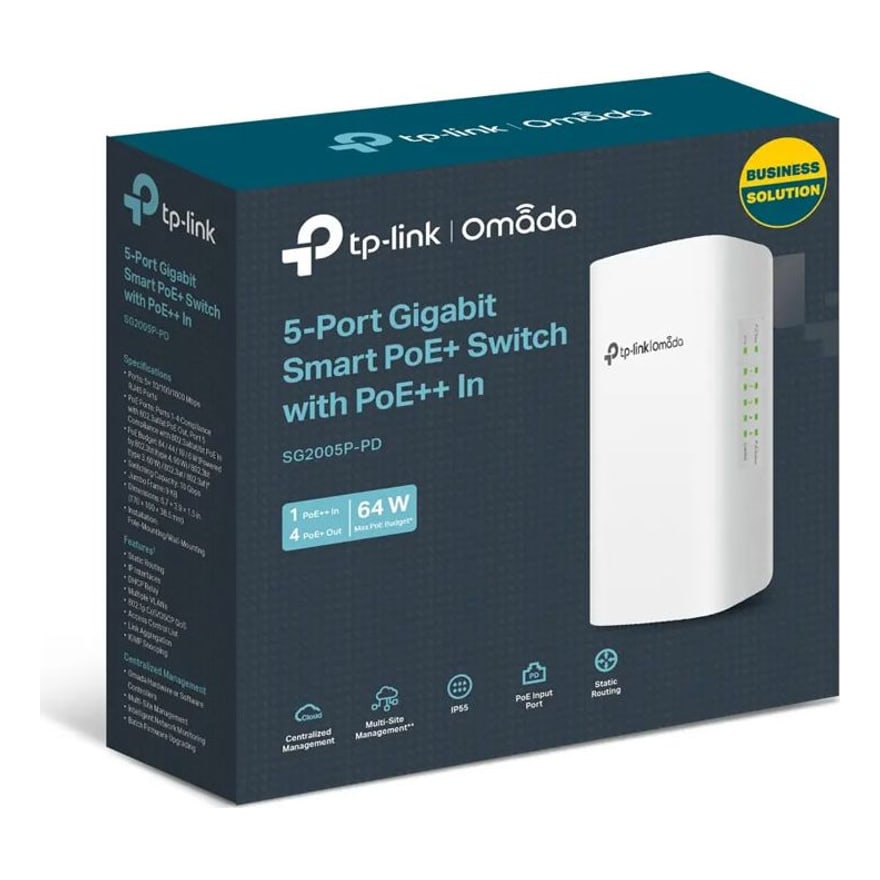 Switch TP-Link SG2005P-PD 5 Puertos POE Exterior