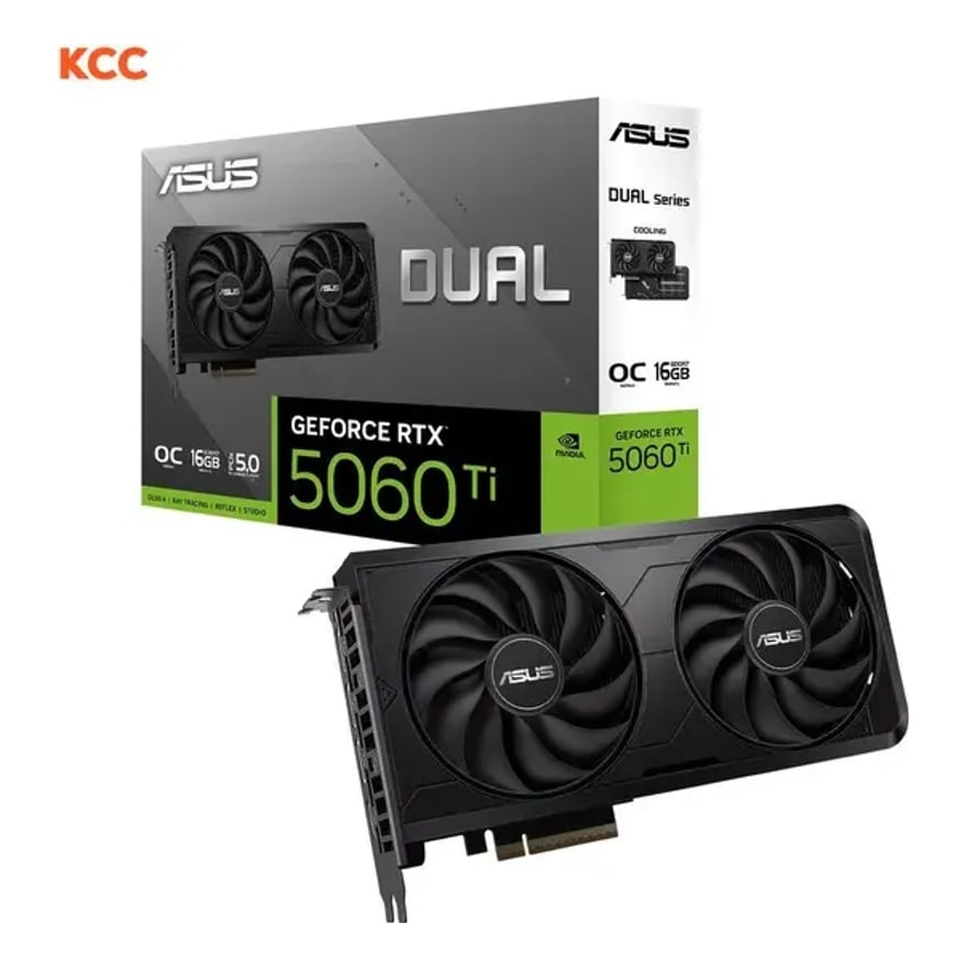 Tarjeta de video ASUS DUALRTX5060TI EVO 16GB GDDR7 OC 2632MHz 8PINES