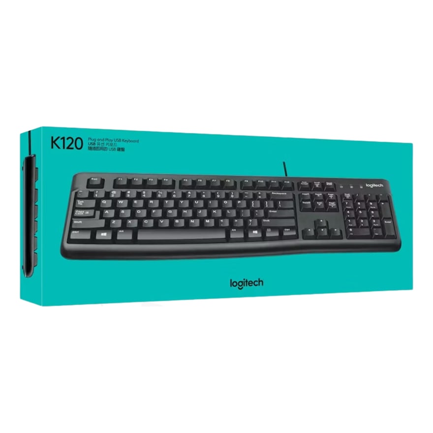 Teclado Logitech K120 USB Teclas Concavas