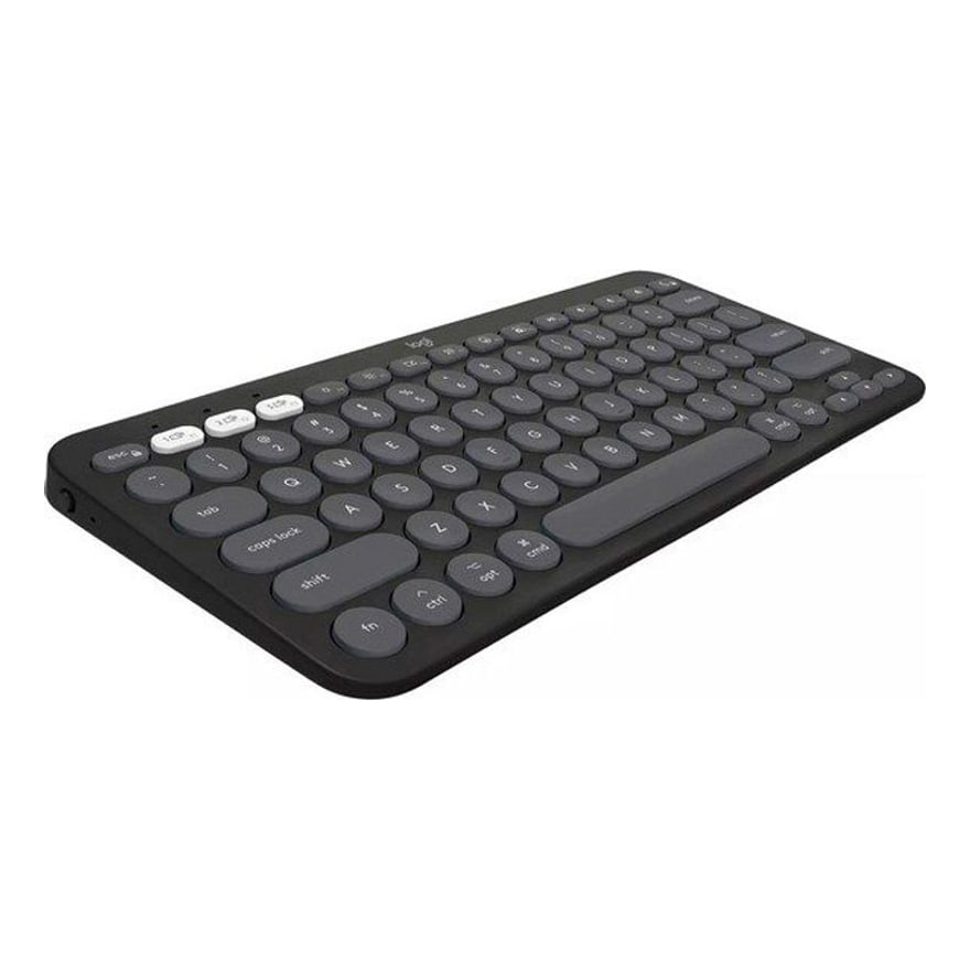 Teclado Logitech Pebble Keys 2 K380S Bluetooht hasta 3 Dipstvos Negro