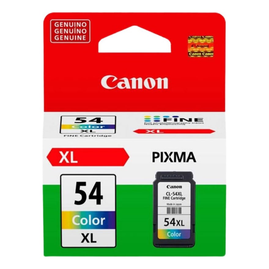 Tinta Canon 54XL Color E401 402/471/481 300 p├íg. CL54XL