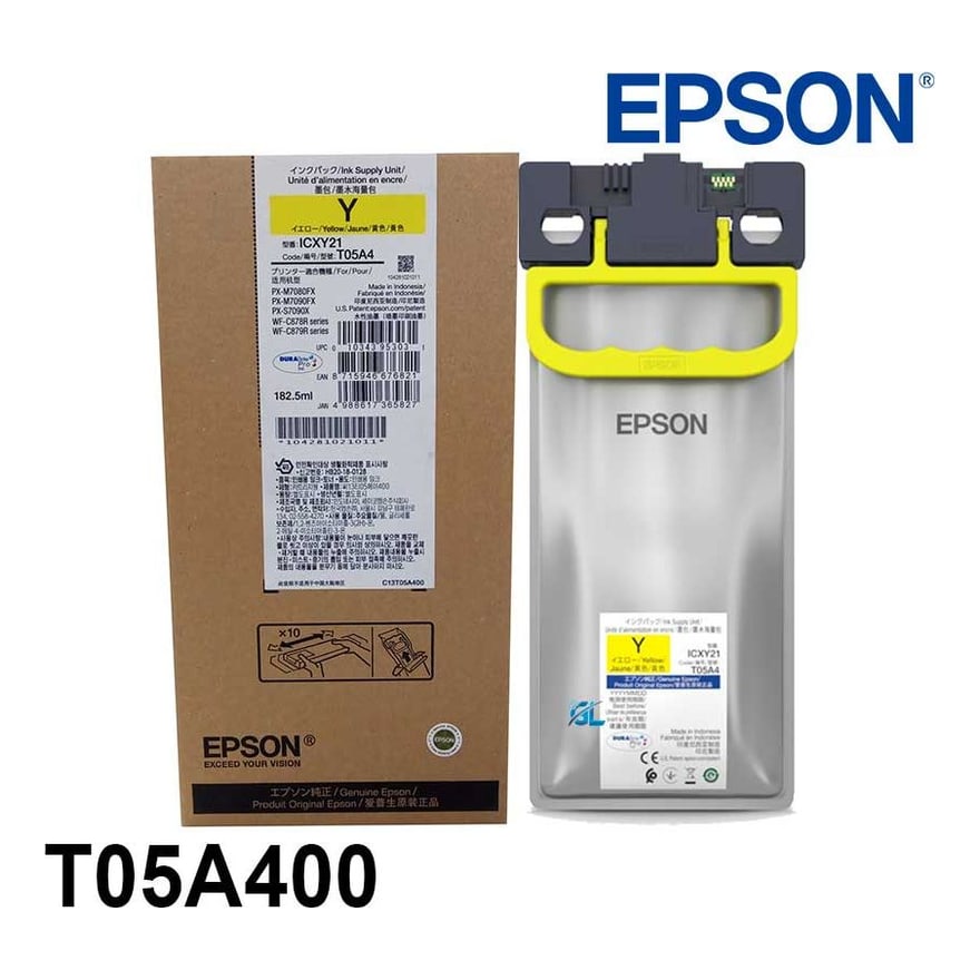 Tinta Epson T05A Amarillo WF C878R/C879R 20000 p├íg. T05A100