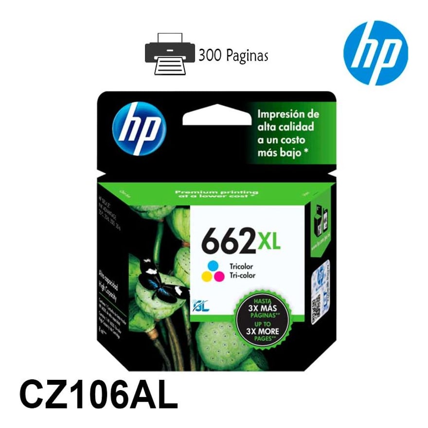 Tinta HP 662XL Tri-color 2515/3515 330 p├íg. CZ106AL
