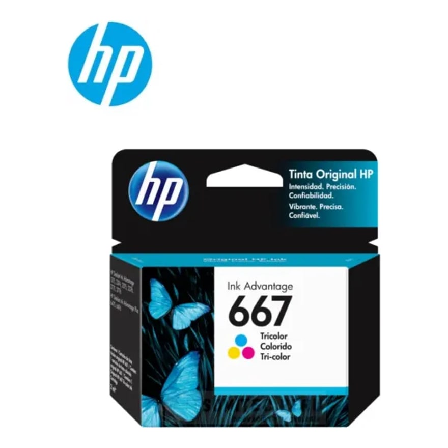 Tinta HP 667 Tricolor 100 p├íg. 1275 2775
