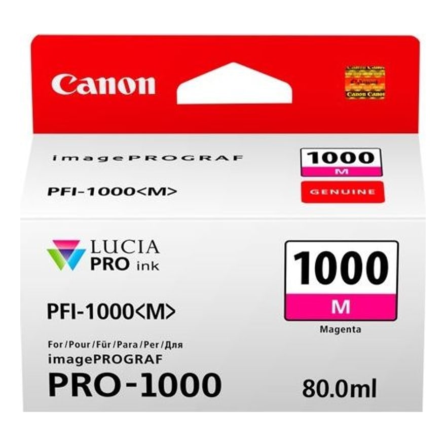 Tinta Canon PFI-1000 Magenta 80ml Imageprograf PRO-1000
