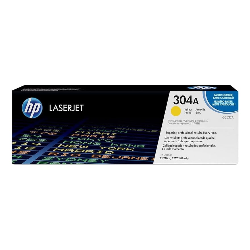T├│ner HP 304A Amarillo LaserJet 2025/2320 2800 p├íg. CC532A