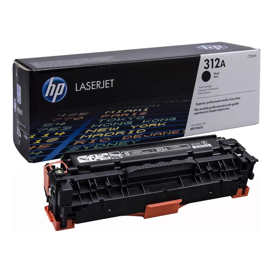 T├│ner HP 312A Negro LaserJet M476D W N 2400 p├íg. CF380A