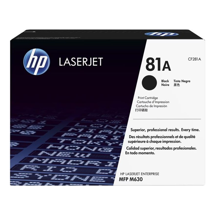 T├│ner HP 81A Negro LaserJet MFP630 10500 p├íg. CF281A