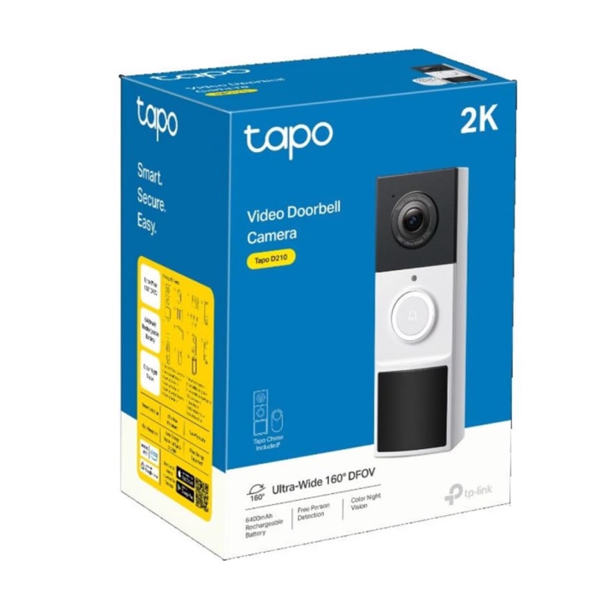 Video portero TP-Link Tapo D210 2K 512GB 160GRADOS Visi├│n Nocturna Color