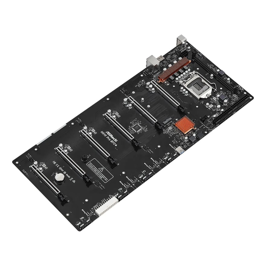 Tarjeta madre ASROCK H510 PRO BTC PLUS 11VA. LGA1200 DDR4 HDMI 6PCI-EX3.0 M.2 2USB3.2