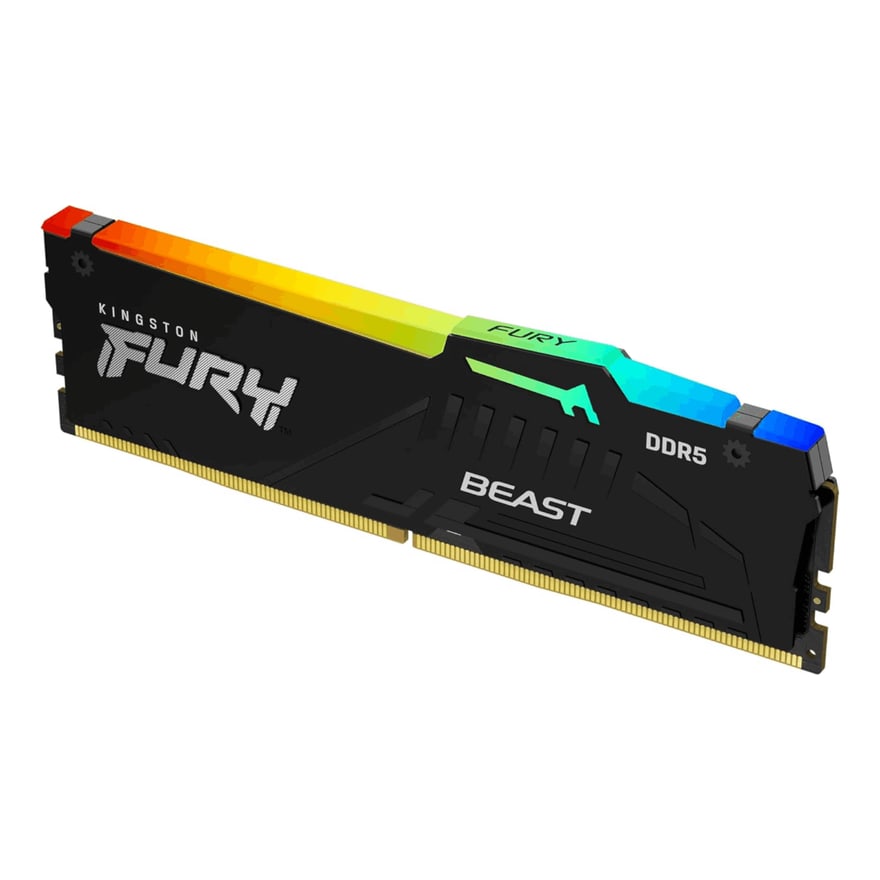 Memoria RAM KINGSTON FURY BEAST BLACK RGB EXPO 16GB CL32 DDR5-6400MTs