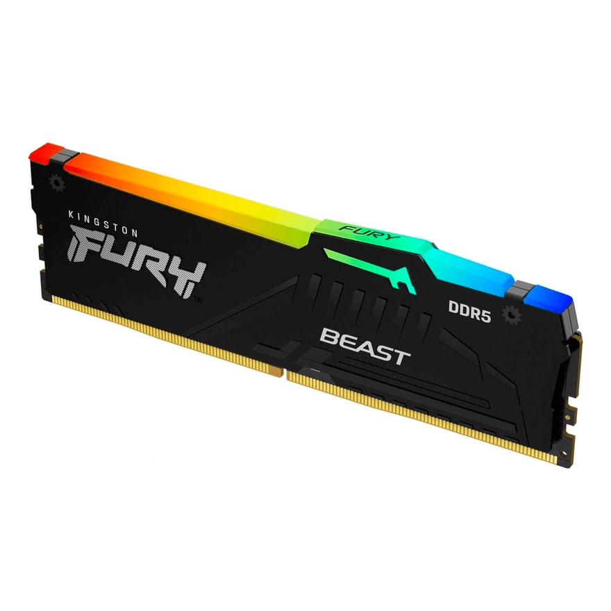 Memoria RAM KINGSTON FURY BEAST RGB 16GB DDR5-5200MHZ CL40 288-PIN NON-ECC