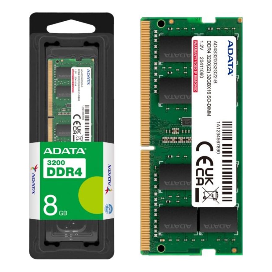 Memoria RAM para laptop ADATA 8GB PC-3200 DDR4 STD 1.2 260-PIN SGN