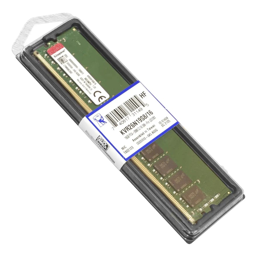 Memoria RAM para laptop KINGSTON 16GB 1RX16 2G 64BIT PC4-3200 CL22 260-PIN
