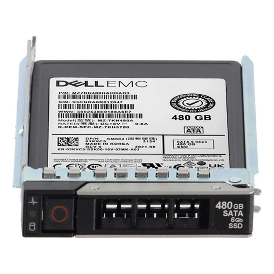 Disco sólido SSD DELL 480GB ReadIntensive 6G 2.5Inc SATA HotPlug para R360 R470