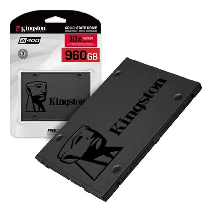 Disco sólido SSD KINGSTON 960GB A400 SATA 3 2.5INC. FOR PC O NOTEBOOK 7MM