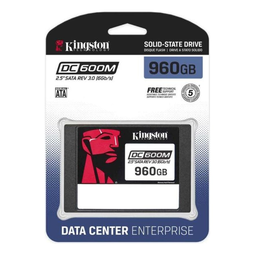 Disco sólido SSD KINGSTON DC600M 960GB SATA 2.5INCH 3D TLC SATA III