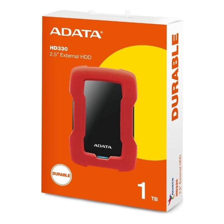 DISCO DURO ADATA HD330-1TB ANTISHOCK USB-3.2 RED EXTERNO
