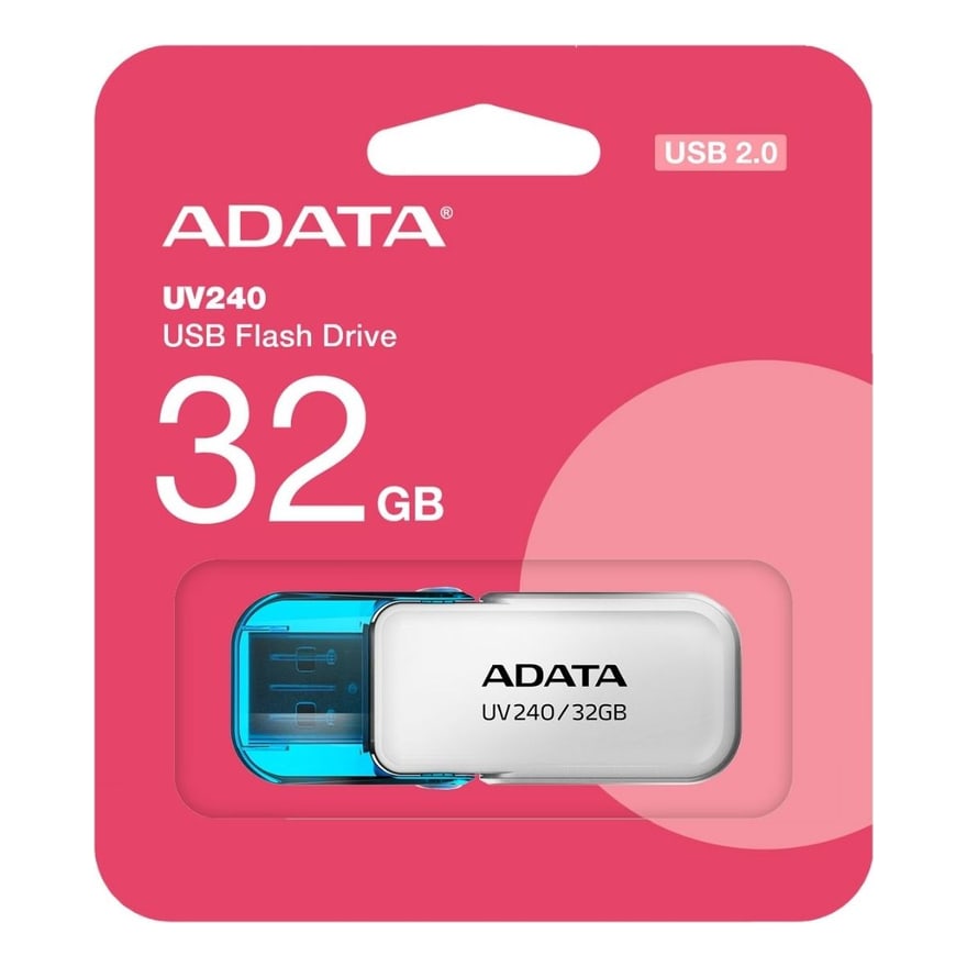Memoria USB ADATA 32GB UV240 USB 2.0 BLANCO