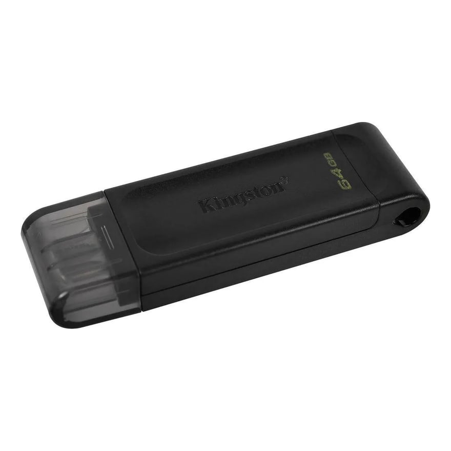 Memoria USB KINGSTON DATATRAVELER 70 DT70 64GB USB-C NEGRO
