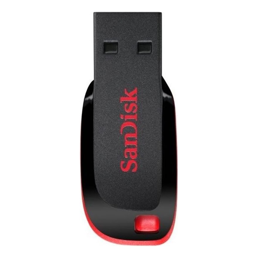 Memoria USB SANDISK 128GB Cruzer Blade USB-A 2.0 Black-Red
